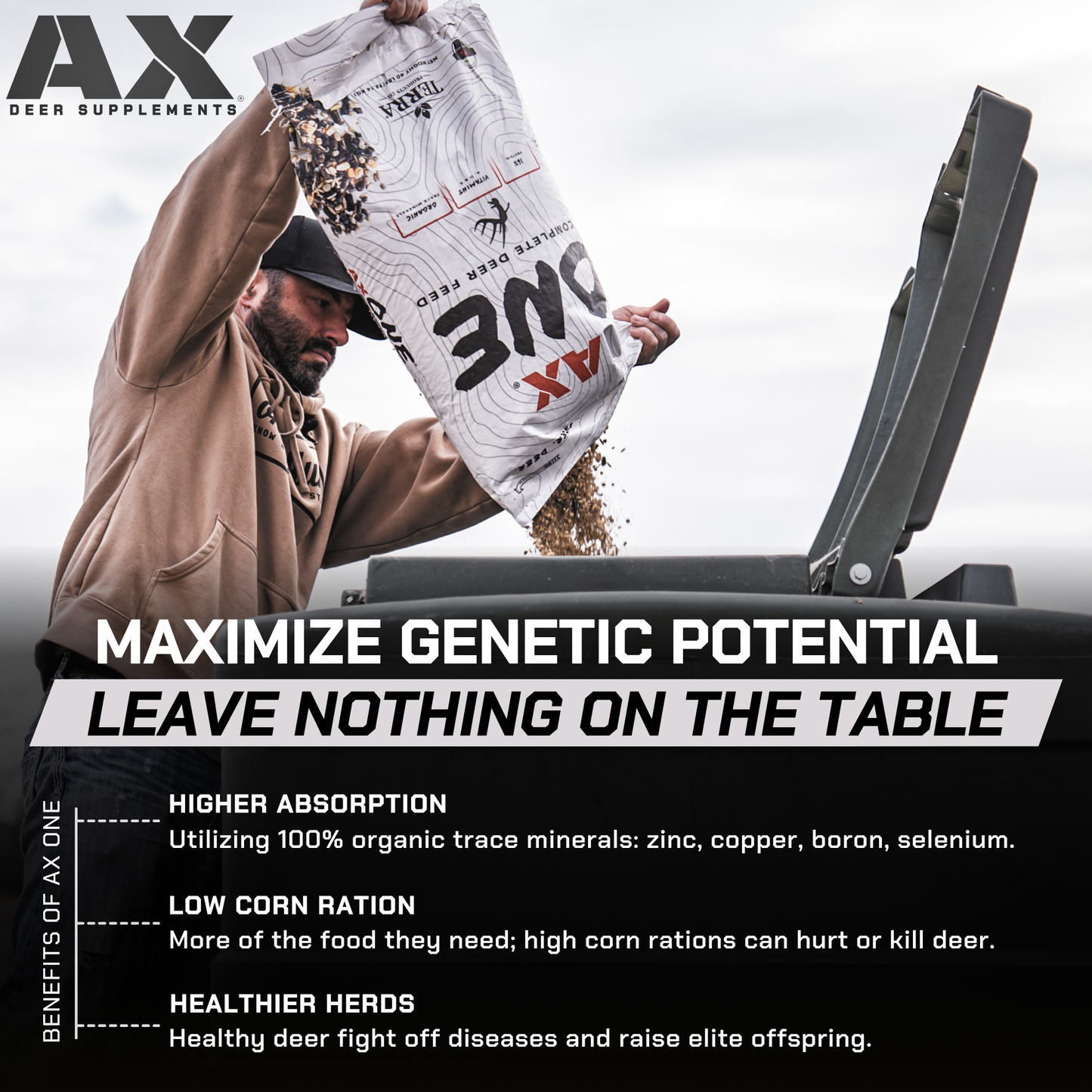 AX One - Complete Deer Feed Pallet (50 Bags)