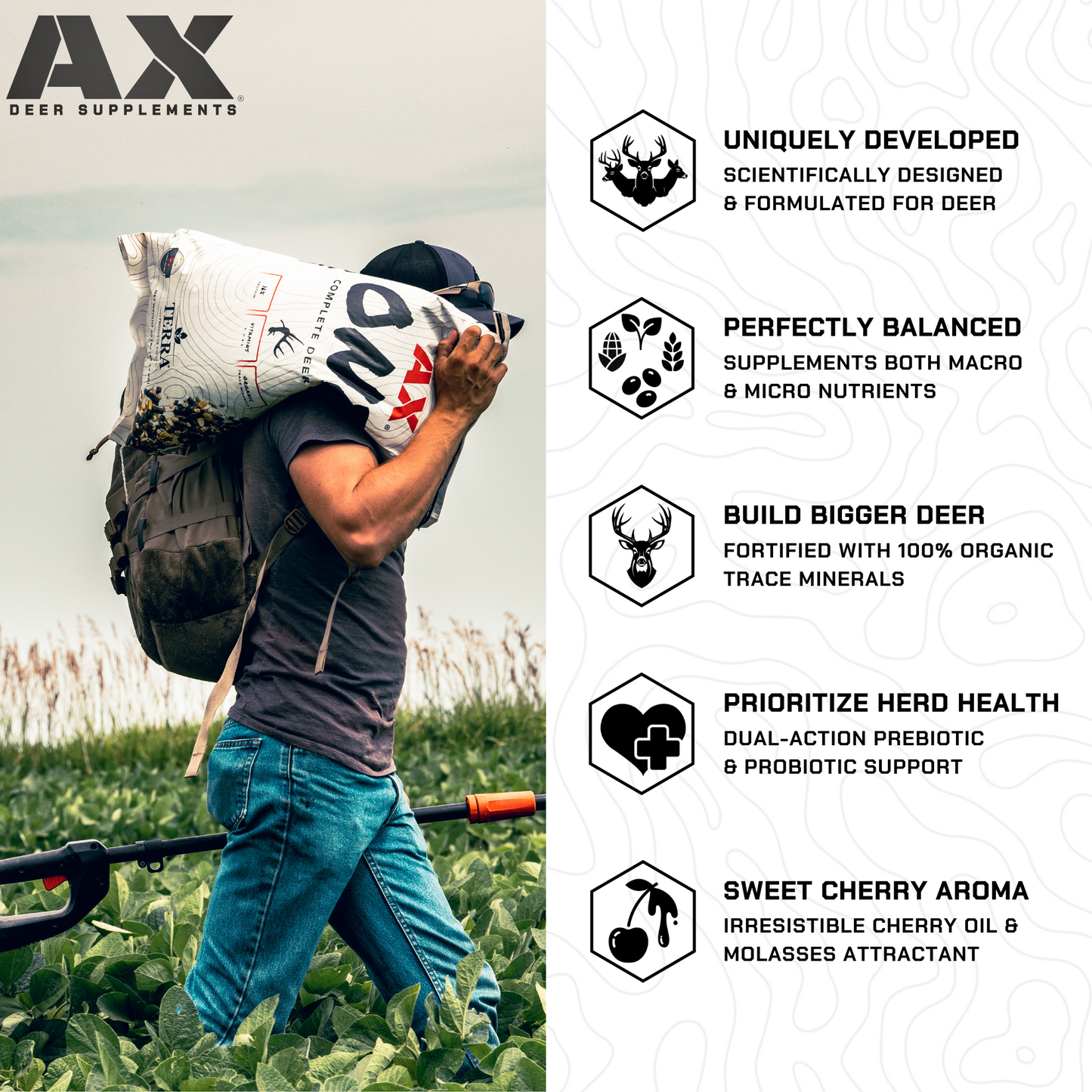 AX One - Complete Deer Feed Pallet (50 Bags)