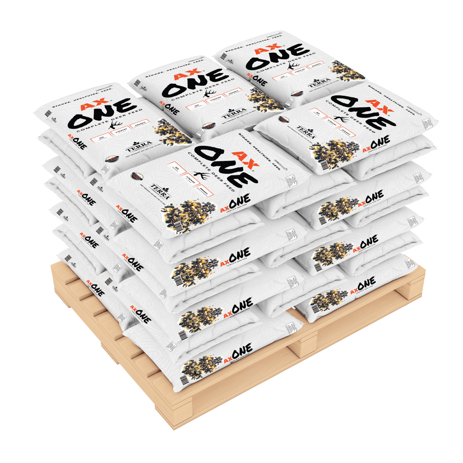 AX One Complete Deer Feed Pallet (50 Bags) AX Deer Supplements